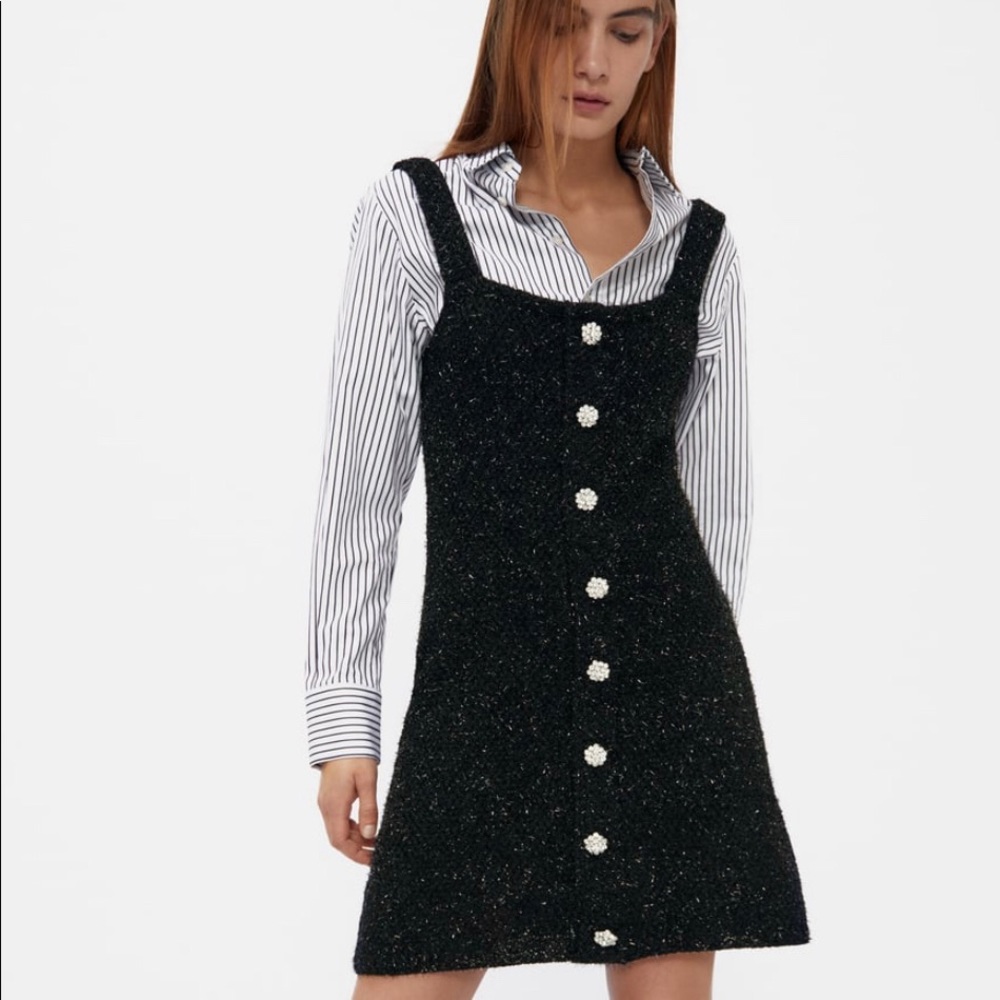 Jewel Button Dress